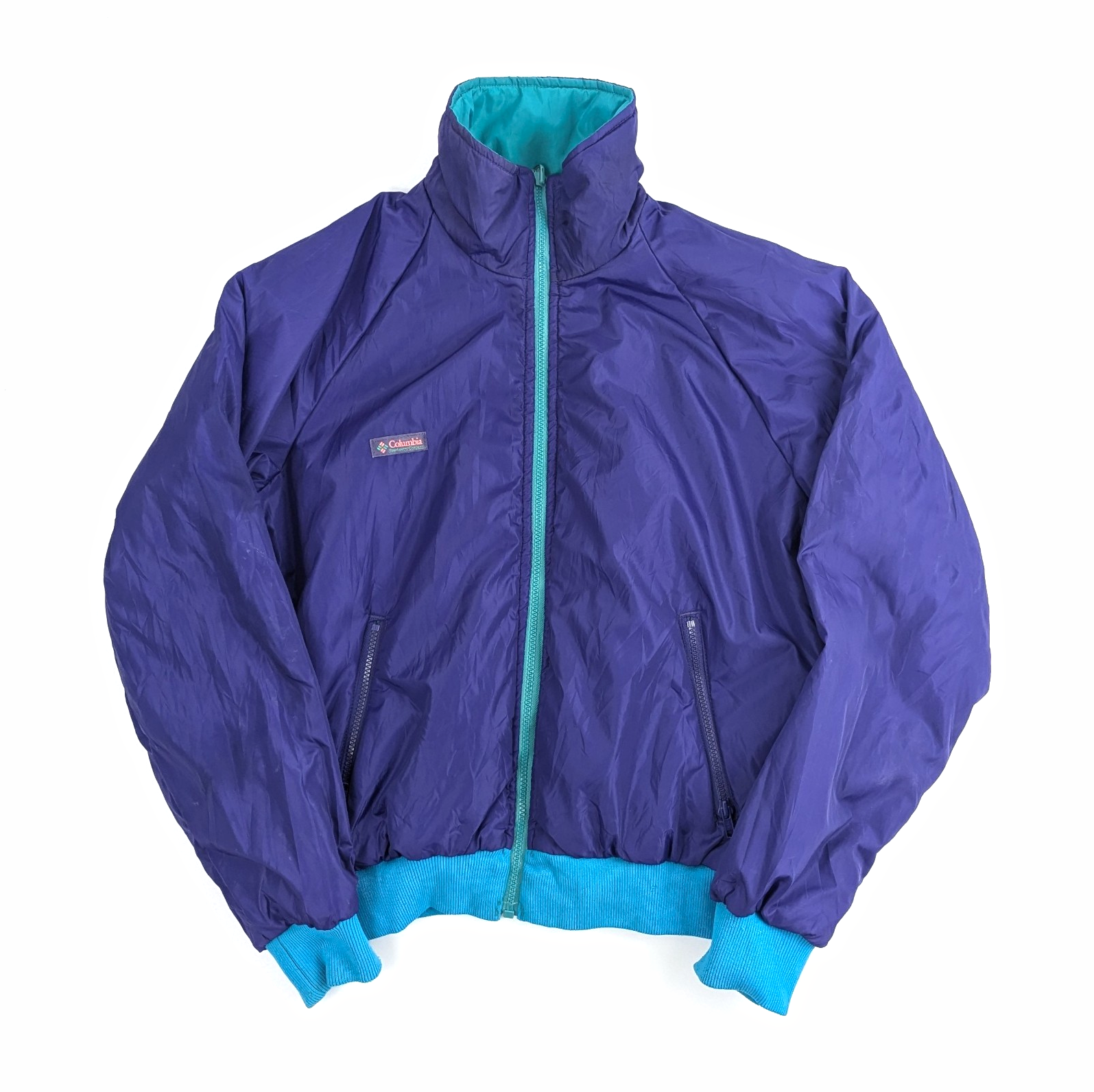 Vintage 90s Columbia Reversible Jacket - Purple / Teal - Thinsulate - Men's L