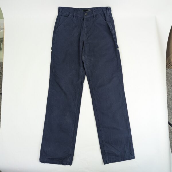 Vintage 90s Oobe Cargo Trousers - Navy Blue Workwear Utility - W32 L36