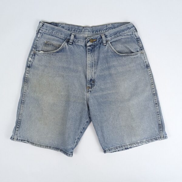 Vintage 90s Wrangler Denim Shorts - Light Blue Wash - W34 - 9" Inseam