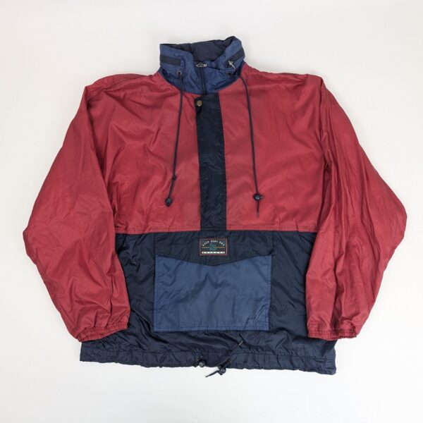Vintage Festival Fashion Affairs Windbreaker Jacket - Red/navy - Size L
