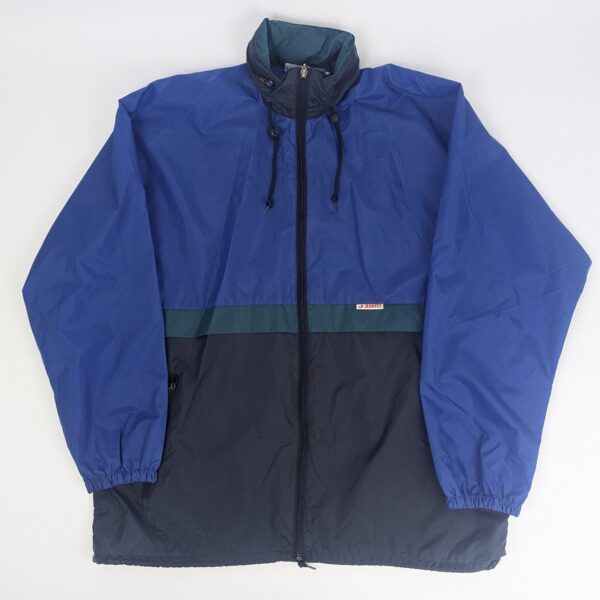 Vintage Jeantex Hooded Windbreaker Jacket - Blue - Size Xl