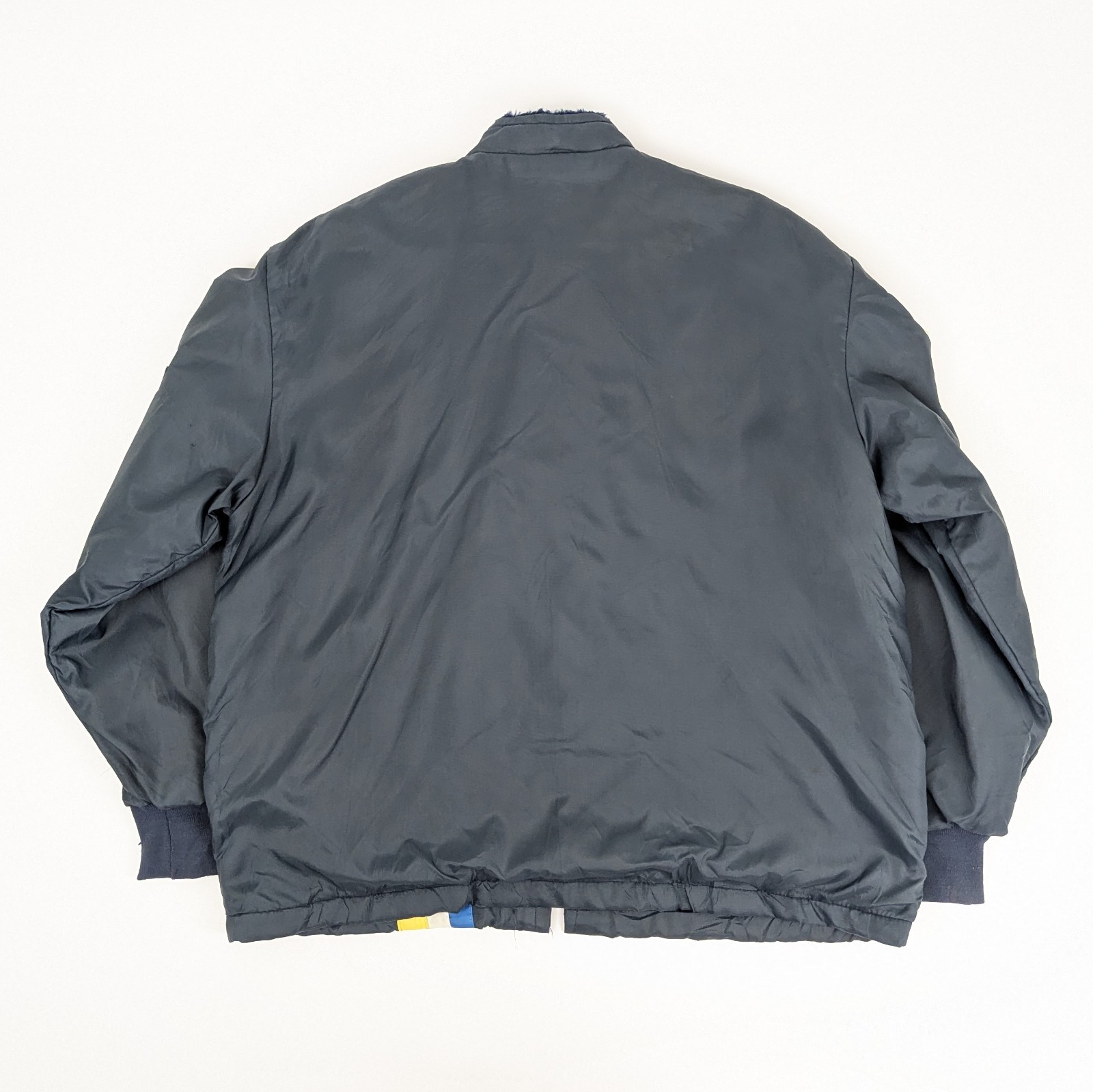 Vintage The Great Lakes Jacket Racing Style Jacket - Navy/blue/yellow - Size Xl