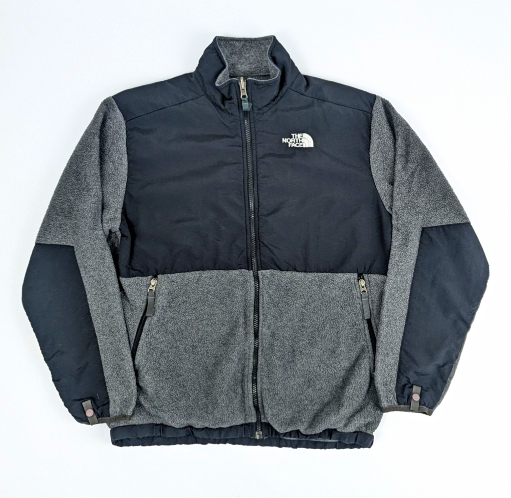 Vintage Y2k The North Face Fleece Jacket - Grey / Black - Women's Small
